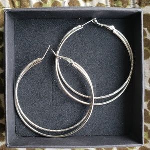 Lia Sophia large hoop earrings